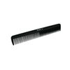 Pegasus 202, 7in Hard Rubber Hair Detangling/Trimmer Course Tooth Comb, Seamless, Smooth Edges, Anti Static, Heat and Chemically Resistant, Everyday Grooming Comb | Peines de goma dura - Black