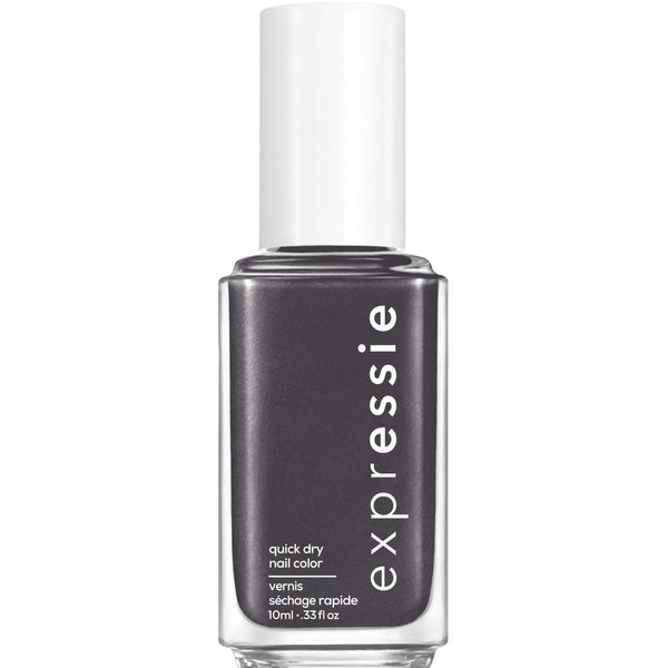 Essie expressie, Quick-Dry Nail Polish, 8-Free Vegan, Charcoal Gray, What The Tech, 0.33 fl oz