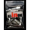 ALL in ONE 50pcs Metal Silver Single Prong Alligator Hair Clip Nickel Free 35mm