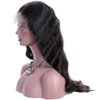 KUN Hair 360 Human Hair Body Wave Wig for Black Women Pre Plucked Bleached Knots 360 Lace Wigs with Baby Hair Brazilian Virgin Human Hair Glueless Body Wave Lace Front Wigs Natural Color 18 Inches