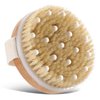 Body Bath Brush for Wet or Dry Brushing,Round Exfoliating Brush,Gentle Massage Nodes,Natural Bristles Improves Lymphatic Functions, Exfoliates, Stimulates Blood Circulation