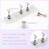 ANGNYA Nail Holder for Painting Nails, 2 Set Nail Stand for Press Ons with 96 Reusable Adhesive Putty Magnetic Fake Nail Art Stand for Training Display Home DIY Beginner Salon Supplies