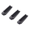 Aeyistry 3 Pcs Portable Travel Hair Comb Brush Foldable Massage Hair Comb Anti-static Hairdressing Tools Set(Black)