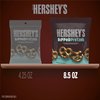 HERSHEY'S Milk and Dark Chocolate Covered Dipped Pretzels Bag, 8.5 oz