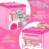Pink Piggy Bank for Kids with Password Code Lock and Auto Grab Bill Slot, PhilaeEC Real Money Cash Coin Can Saving Box Electronic Money Safe Bank, Hot Gift for 4 7 8 9 10 11 Year Old Boys Girls