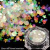 YesLady Nail Art 3D Mermaid Sequins Flakes Iridescent DIY Glitter Sticker Manicure Make Up Decoration 12Pots