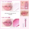 WAKEMAKE Tint, Dewy Gel Glow Tint, Lip Gloss, Korean Lip Gloss St, Korean Lip Tint Set (12 GLASSY MAUVEMENT) Renewal Ver 0.13 Fl Oz, Pink