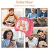 Infowush Pop Fidgets Game Toys,Handheld Game for Kids 6-8,Quick Push Game,Bubble Stress Pop Light Up Game Birthday Gifts for Boys Girls Teens Dark Pink