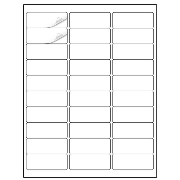 Methdic Address Labels 1" x 2-5/8" 900 Labels Sticker Paper for Laser/Ink Jet Printer Mailing Labels 8.5"×11" White 30 per Sheet