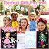 pigipigi Art Craft Activity for Kids: Foil Art Princess & Unicorn DIY Toy Kit, No Mess Creative Travel Supply Set, Idea Birthday Christmas Valentine Gift for Girl Boy Children 3 4 5 6 7 8 9 Year Old