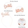 Casoty Bride Headband, Rose Gold Bride Tiara, Bride To Be Headband, Rhinestone Bachelorette Headbands for Wedding Party Bachelorette Party, Bridal Headpiece Bridal Shower Gift