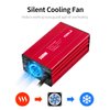 300W Car Power Inverter, DC 12V to 110V AC Converter, 4.2A Dual USB Ports, 2×AC Outlet，Car Charger with Plug Outlet for Laptop