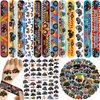 Monster Truck Party Favors 24 Pcs Monster Truck Slap Bracelets 50 Pcs Monster Truck Stickers 80 Pcs Monster Truck Tattoos Monster Truck Birthdays Decorations Supplies for Kids Boys Classroom Rewards