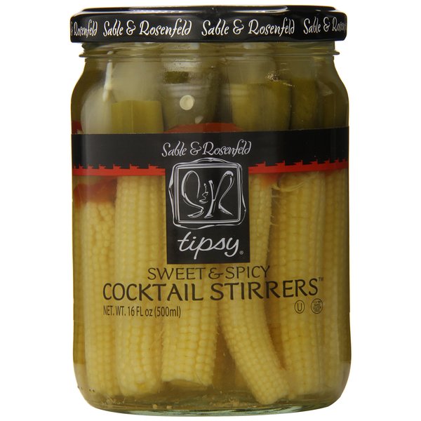 Sable & Rosenfeld Tipsy Cocktail Stirrers, Sweet and Spicy, 16 Ounce