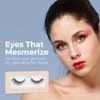 Icona Lashes False Eyelashes Pack - Fake Eyelashes Extensions - Soft, Fluffy Falsies with Tapered Ends & Professional-Grade Band - Handmade, Vegan, Reusable - Natural Black - Make Him Miss Me