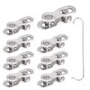 TWZKXC 8 Pair of 12 Speed Bike Chain Quick Link, Bicycle Missing Link, Chain Reusable Steel Bike Chain Link for Mountain Road Bicycle Chain Magic Buckle(Silver, 12 Speed, 8 Pairs)