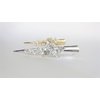 Generic Gold or silver clear or AB crystal butterfly metal alligator hair clip (Primary color: Gold/clear crystals)