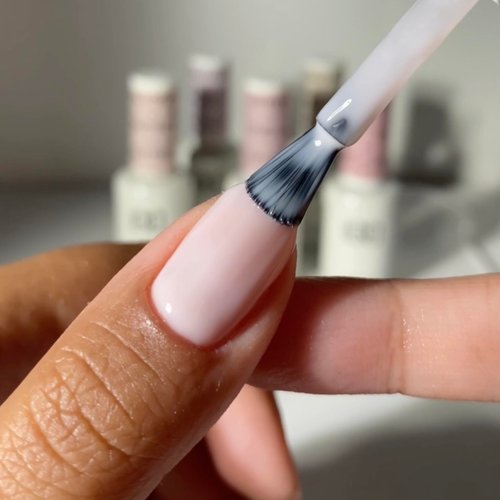 DND Gel Polish Set - 1 each of Gel Polish and Nail Polish, 860 She’s White? She’s Pink?, 0.5 Fl Oz