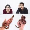 JIALWEN Realistic Fake Snakes Rubber Snake Toys Terror Prank Props That Look Real for Garden Scare Birds and Squirrels or Halloween Party Decorations