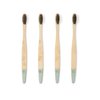 Wild & Stone | Organic Bamboo Toothbrush | Four Different Pattens | Dupont Fibre Bristles | 100% Biodegradable Handle | Vegan Eco Friendly Bamboo Toothbrushes (Medium)