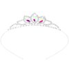 TOBATOBA Crystal Tiara Crown Princess AB Silver Tiara for Women Girls Mini Small Tiara Pageant Crown Wedding Tiara Birthday Prom Cosplay Halloween Costumes Women Hair Accessories