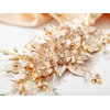SWEETV Bridal Wedding Hair Comb Handmade Wedding Hair Accessories for Brides Wedding Hair Piece Headpiece for Brides Bridesmaid