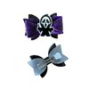 Halloween Purple/Black Glitter Spooky Hair Bow by Inspired Bows