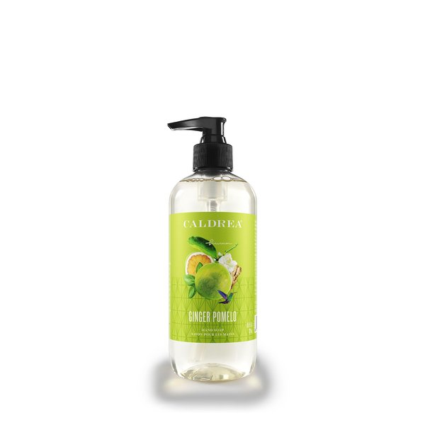 Caldrea Hand Wash Soap, Aloe Vera Gel, Olive Oil and Essential Oils to Cleanse and Condition, Ginger Pomelo Scent, 10.8 oz