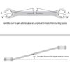 3-Piece Premium Double-End Metric Flare Nut Wrench Set, Size 10, 12, 13, 14, 15, 17mm | Cr-V Steel, 6-Point Head, 15° Offset Design | Perfect Line Wrench for Fuel, Brake, Air Conditioning and More