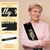 Didder Gold Retirement Party Headband and Black Officially Retired Sash for Women Happy Retirement Party Decorations Retired Gifts for Women Retirement Party Supplies