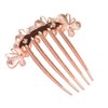 Sankuwen Flower Rhinestones Hair Combs Accessories,Perfect Mother's Day Gifts,Brithday gifts(Style B,Champagne)