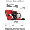 TCK Georgia Bulldogs No Show Socks Full Field 3 Pack (Black/Red/White, Medium)