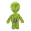 Cotton Crochet Squeaky Dog Toy - Alien