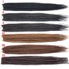 Mayloss 6 Packs/Lot (14/18/24/30) inch 1cm 20 Strands/Pack Thin 3X Box Braid Crochet Hair Extensionin Diameter 3X Synthetic Braid Hair Extensions Crochet Braids Hair Color(18Inch BUG)