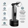 Cocco Veloce Pro Trimmer, Digital Gap Ambassador DLC Blade Edger, High-Torque Brushless BLDC Motor, Cordless, All-Metal Design, Lithium-Ion Battery, Charging Base Included, Matte Grey