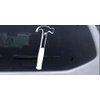 Builder Carpenter Contractor Hammer Business Car Window Wall Laptop Decal Sticker -- White 8in X 3.5in