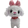 Wish Me Pets - Light Up LED Plush Stuffed Animals - Mini Fluffy White Poodle with Pink Bow