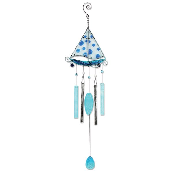 Sunset Vista Design Studios Beach Collection Wind Chime, Sailboat