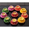 SATVIK 10 Pc Set Matki Clay Diya Diwali Wax Filled Dia for Puja Pooja Traditional Handmade Terracotta Earthen Vilakku Oil Lamp Diyas Natural Mitti Welcome Deepawali Decoration Indian Gift Items
