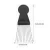 KALLORY Detangling Comb 2pcs for Braid Tools Metal Afro Black Women Men Lift Styling Wig Salon and Combs Detangle African Comb Hair Barber Hairdressing Pick Male Picks Home American Afro Pick
