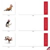The Best Card Company - 10 Blank Animal Christmas Note Cards - Assorted Bulk Holiday Cards for Kids, Fun Wildlife (4 x 5.12 Inch) - Christmas Cow Yoga MQ6545XSB-B1x10