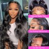 ROYAL IMPRESSION Body Wave Lace Front Wigs Human Hair Pre Plucked 13x4 HD Lace Frontal Wigs Human Hair 180% Density Transparent Body Wave Glueless Wigs Human Hair Wigs for Black Women (22 Inch)