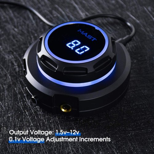 Mast Halo Tattoo Power Supply Box LCD Digital Display for Tattoo Machines