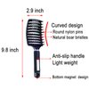 PERFEHAIR Natural Boar Bristle Hair Brush - Curved Vented Detangling Blow Dry Brush for Women Long, Thick, Thin, Curly Hair