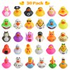 Motiloo 30 Pack Rubber Ducks,Assortment Rubber Duckies in Bulks for Jeep Ducking Floater Duck Bath Toys Party Favors Classroom Incentives