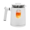 Electric Kettle, 0.8L Stainless Steel Electric Tea Kettle with Power Cord Base, Digital Display and Tea Steamer Mesh,Tabletop Hot Water Kettle Electric Kettles for Boiling Water 600W 110V (White)