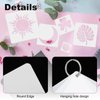 PATIKIL Hand Stencils, 8 Pcs Painting Stencils Reusable Plastic for Painting on Wall, Wood, Fabric
