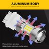 PHINLION 3200 Lumens 3157 LED White Bulb, 6000K Super Bright 3056 3156 3057 4114 4157 LED Bulb for Backup Reverse Lights and DRL Daytime Running Lights, Pack of 2