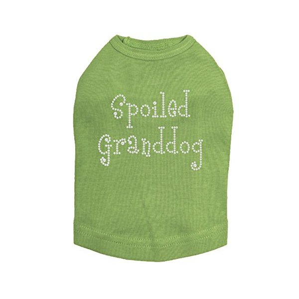 Spoiled Granddog Dog Shirt M LIME GREEN