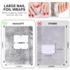 Makartt Nail Polish Remover, 100pcs Nail Foil Wraps for Soak Off Gel Polish Remover, with 1.18inch Pre-attached Lint Free Cotton Pads For Nails, Non Acetone Nail Polish Remover